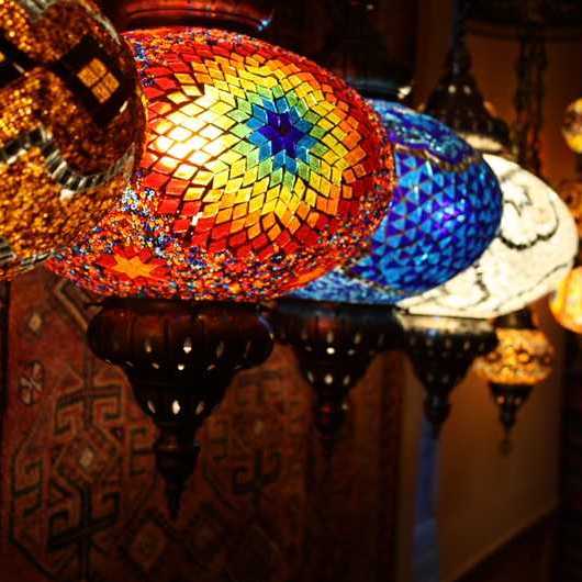 Electric Turkish Mosaic Lamps & Chandeliers